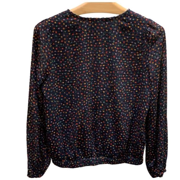 Madewell Wrap Top in Sugar Dot - Picture 7 of 7